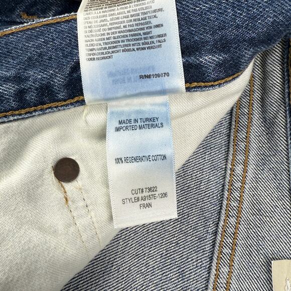 NWT AGOLDE Fran Low Slung Easy Straight Leg Jeans In Dwell Size 34 - Picture 5 of 8